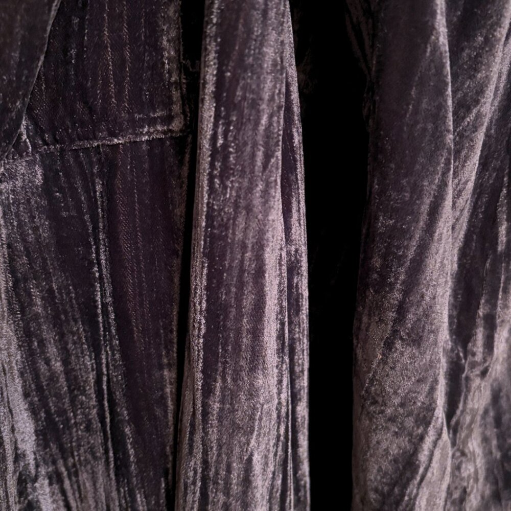 NATURAL LIFE | Velvet Jumpsuit XL | Women's Wide Leg One-Piece - Picture 10 of 16